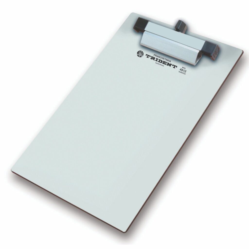 Prancheta Port til Quadriculada Trident A4 Em MDF Natural Com Prendedor prancheta-port-til-quadriculada-trident-a4-em-mdf-natural-com-prendedor