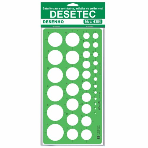 Gabarito Desetec - Circulógrafo em milímetros 4384 - Imagem 3