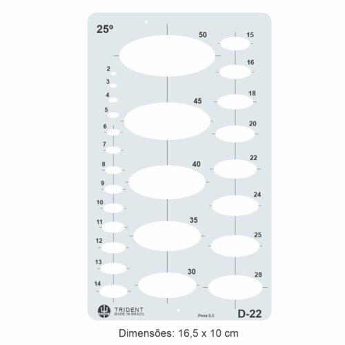 Gabarito - Elipses D-22 - Image 2