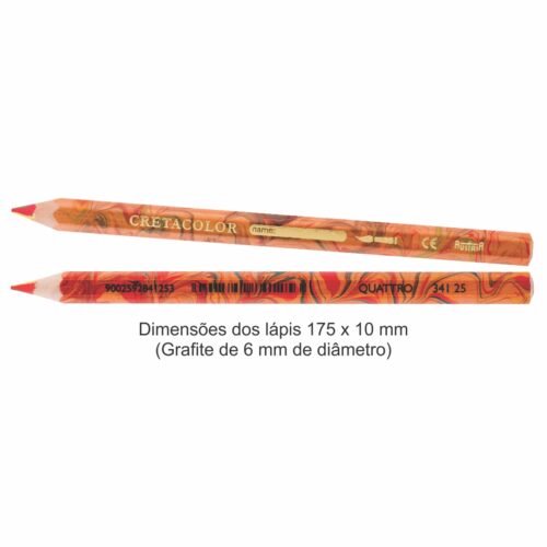 Caixa de Lápis Mega Quattro Minas com 4 cores Cretacolor - E - 341 98 - Image 2