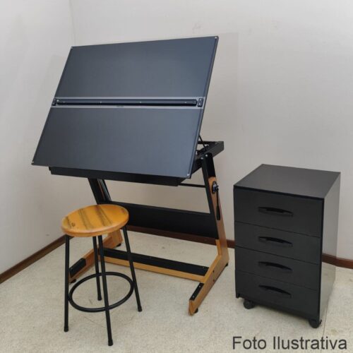 Cavalete com Tampo em MDF Black - com Régua Paralela - Image 2
