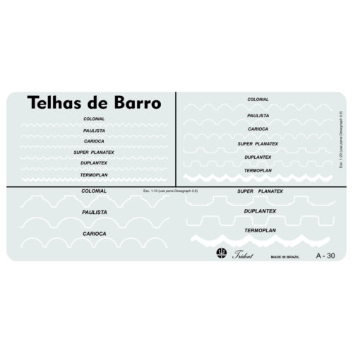 Gabarito - Telhas de Barro A-30