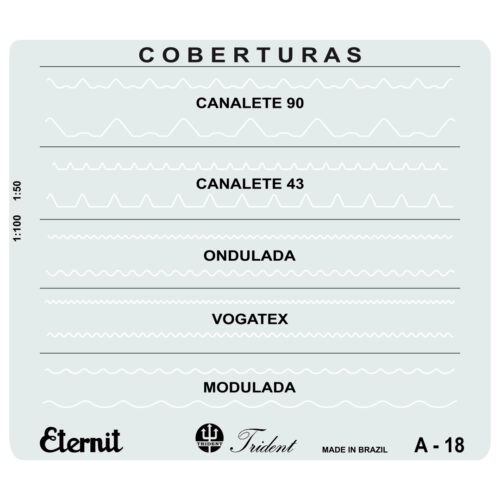Gabarito - Cobertura "Eternit" A-18
