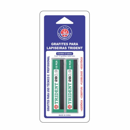 Grafites Blisters - Dureza 2B 09 mm - GRAF-2B09B