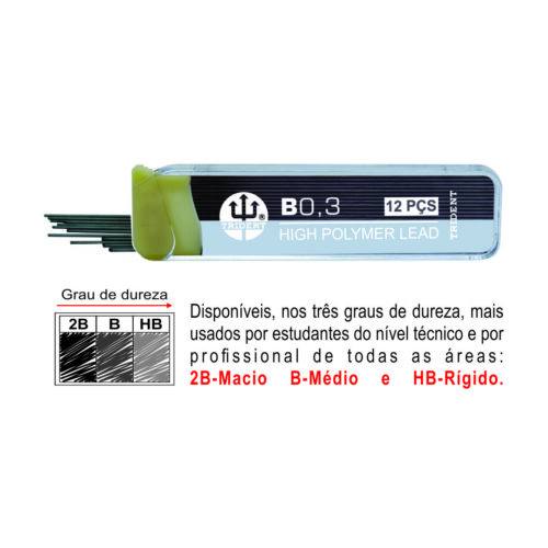 Grafites Blisters - Dureza B 03 mm - GRAF-B03B - Image 3