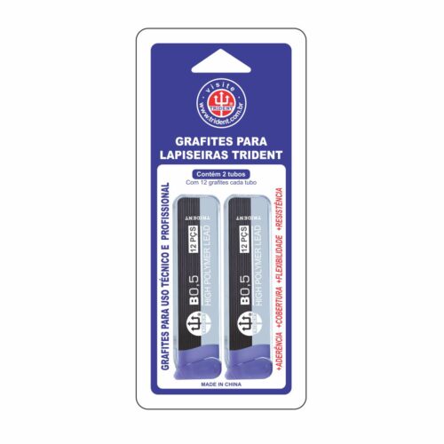 Grafites Blisters - Dureza B 05 mm  - GRAF-B05B