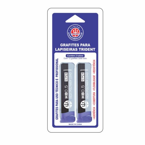 Grafites Blisters - Dureza HB 05 mm - GRAF-HB05B