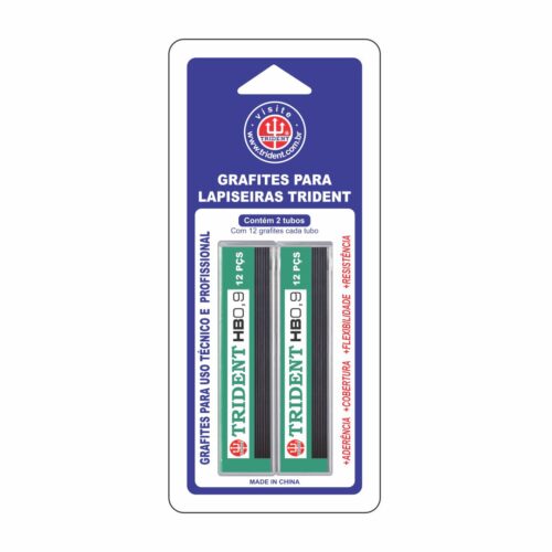 Grafites Blisters - Dureza HB 09 mm - GRAF-HB09B