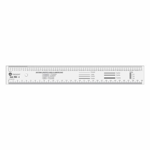 Réguas para uso Gráfico - 31 cm em Paicas