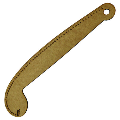 Réguas para Alfaiataria e Modelagem - MDF Natural - C-2M