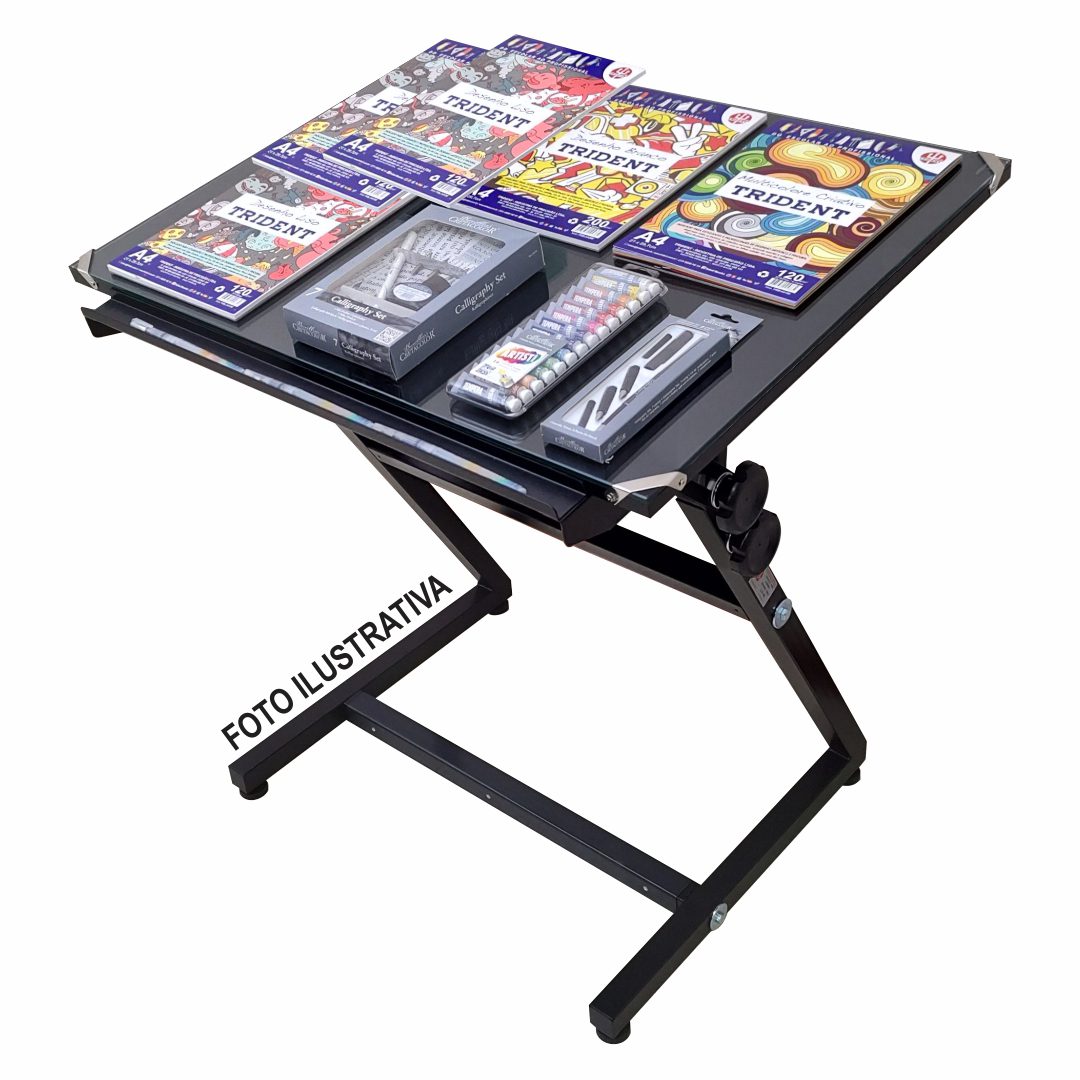 Cavalete Black - Tampo em Vidro - CV-06B/V - Image 3